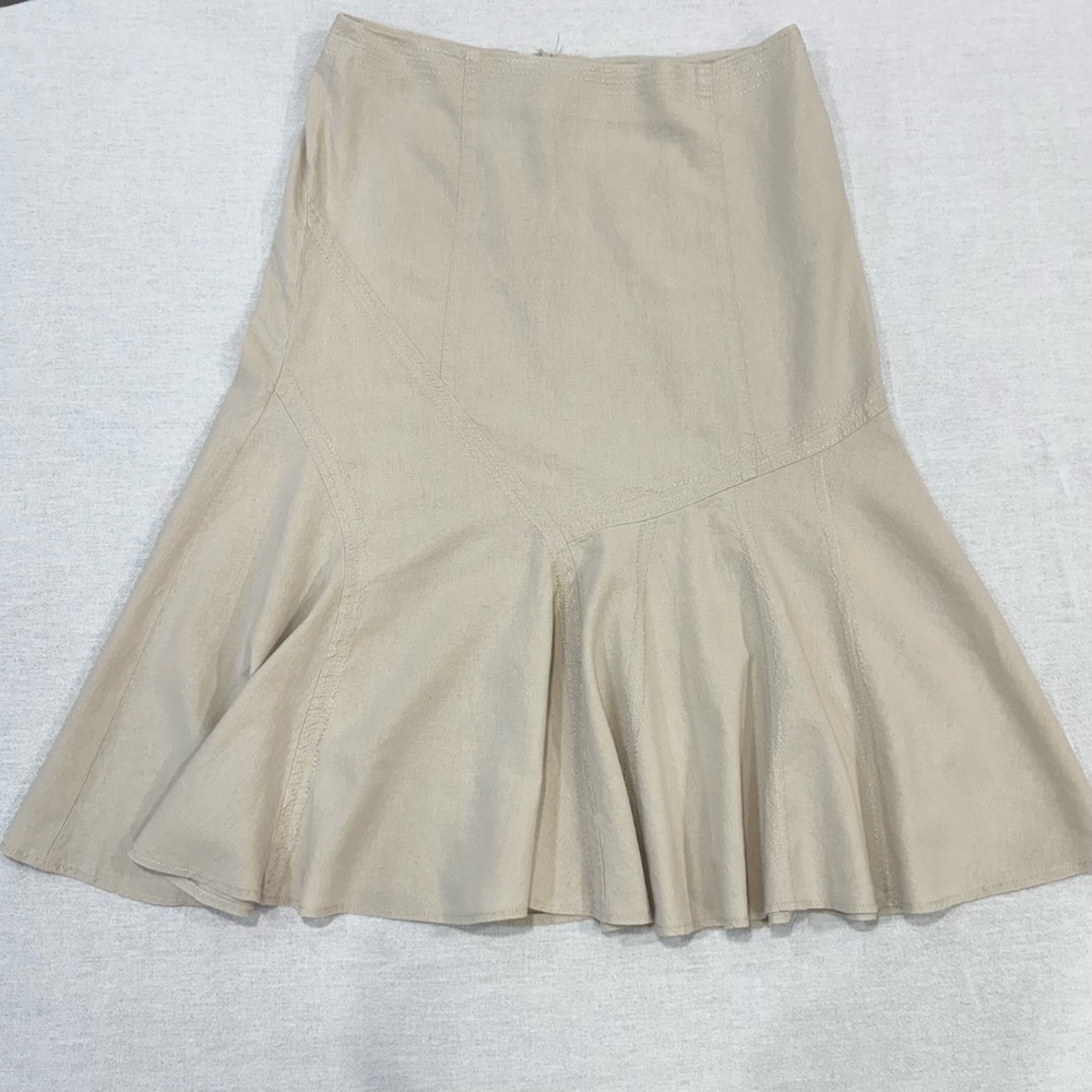 Westbound‎ Skirt Womens 14 Linen Blend Boho Cottagecore Prairie
